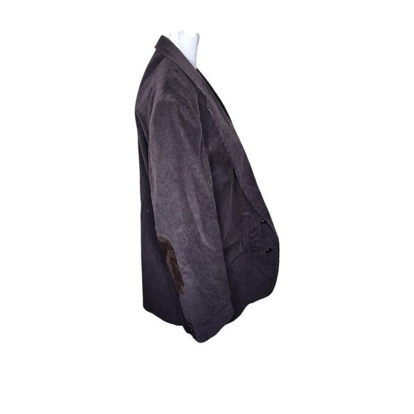 Vintage 80s Circle S Corduroy Leather Elbow Patch Blazer Mens 46 Brown Western - Picture 3 of 6